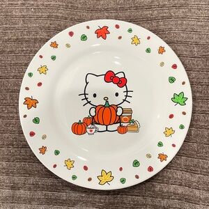 NEW Hello Kitty Fall Autumn 10” Plate Pumpkin Spice‎
